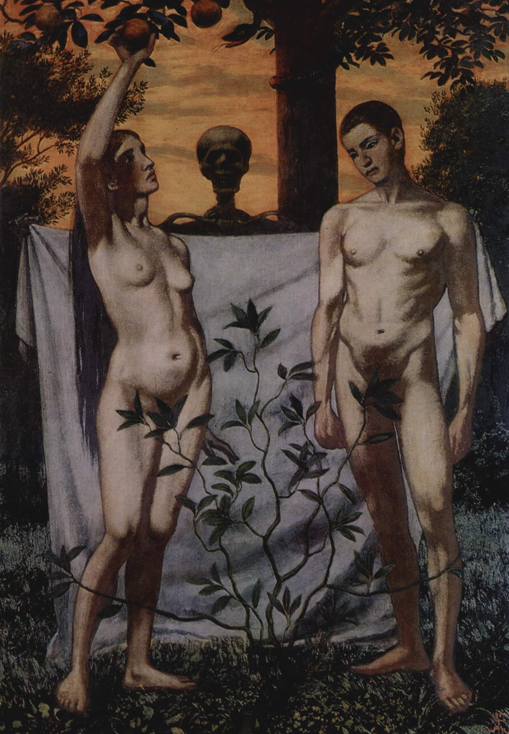 Adam And Eve by Hans Thoma, 1897